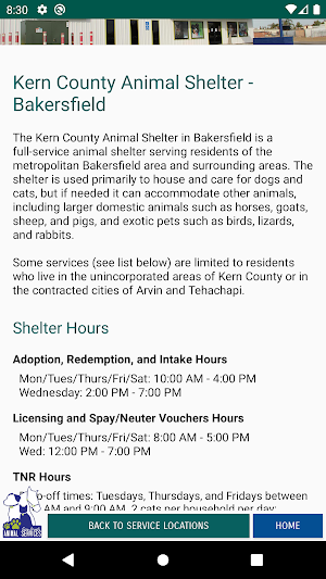 Kern County Animal Services Screenshot 2