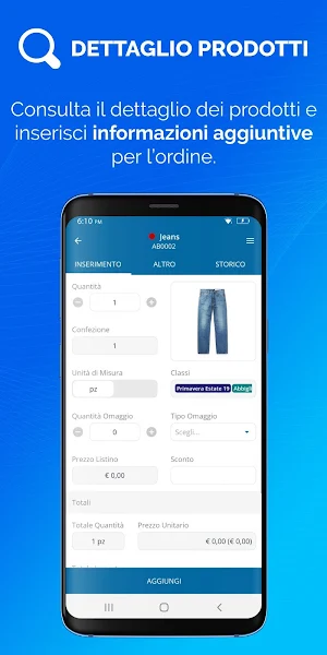 Moosaico X | App Raccolta Ordini Screenshot 2