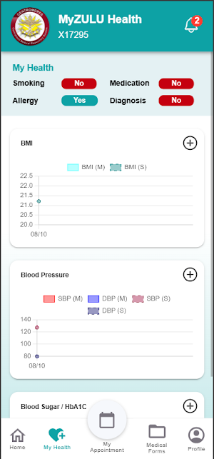 MyZULU Health Screenshot 2