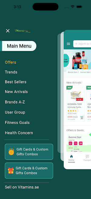 Vitamins.ae H&B Marketplace Screenshot 1
