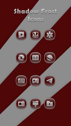 Shadow Frost Burgundy Icons Screenshot 2