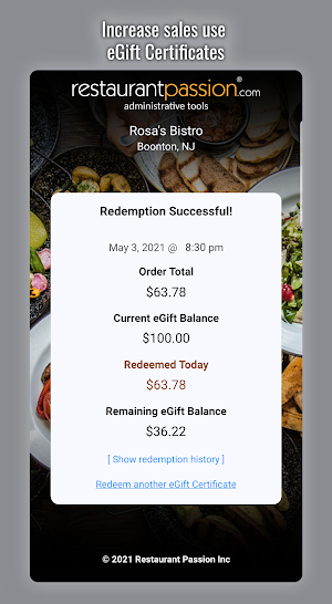 Restaurant Passion Admin Tools Screenshot 3