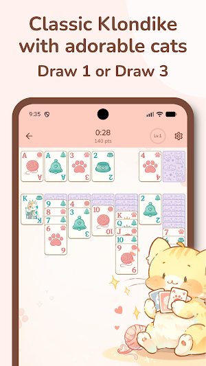 Cat Solitaire: Cozy Cards Screenshot 1