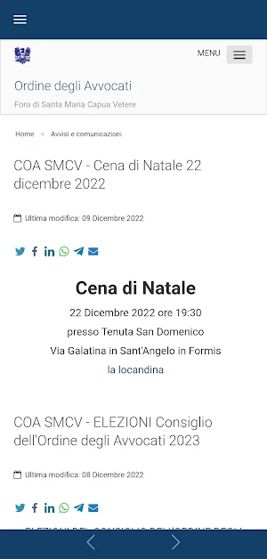 Ordine Avvocati SMCV Screenshot 1