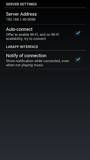 LARA NAS App Screenshot 3