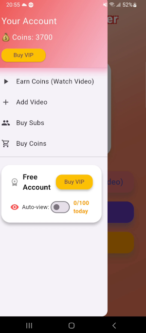 Video Viewer – Earn Coins Screenshot 1
