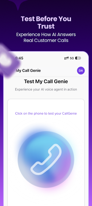 MyCallGenie: AI Call Assistant Screenshot 2