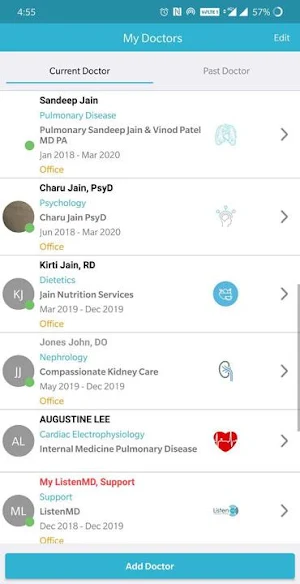 ListenMD Patient Screenshot 1