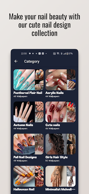 Feathered Flair Nail Design Screenshot 3