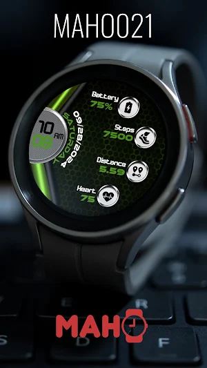 MAHO021 Wear OS Watch Face Screenshot 3