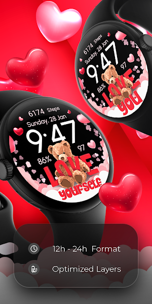 Valentine's Day Teddy - Watch Screenshot 1