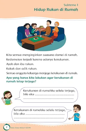 Buku Kelas 2 Tema 1 K13 Screenshot 2