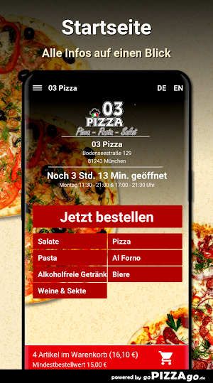 03 Pizza München Screenshot 1