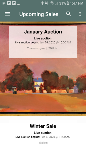 Thomaston Auction Screenshot 0