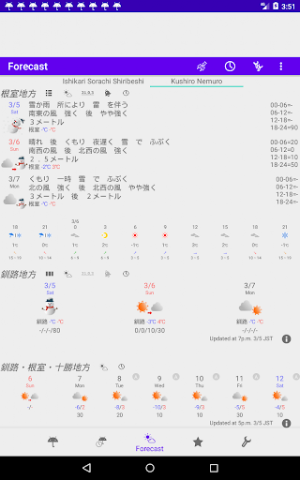 AMeDAS Observer Screenshot 3