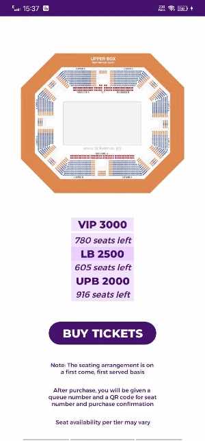 Yakap Concert Reservation App Screenshot 2