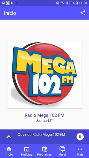 Mega 102 FM Screenshot 1