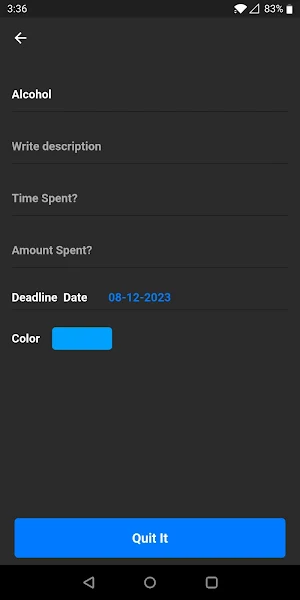 Bad Habit Tracker Screenshot 2