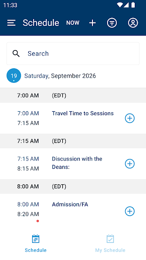 Merrimack College Events Screenshot 2