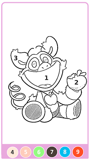 Smiling Critters Coloring Fun Screenshot 2