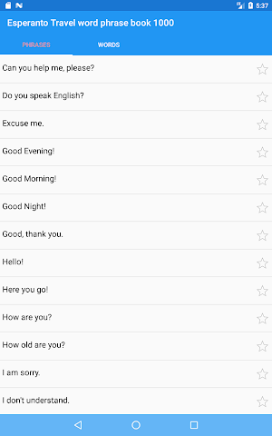 Esperanto Travel word phrase book 1000 Screenshot 2
