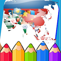 Coloring Asian country flags