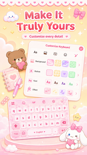 Emoji Keyboard: Fonts & Themes Screenshot 3