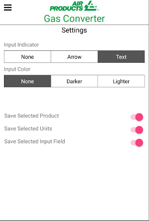 Gas Converter Screenshot 2