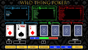 Wild Thing Poker Screenshot 1