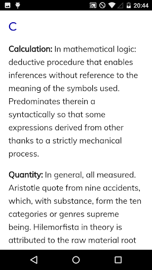 Philosophical Dictionary Screenshot 3