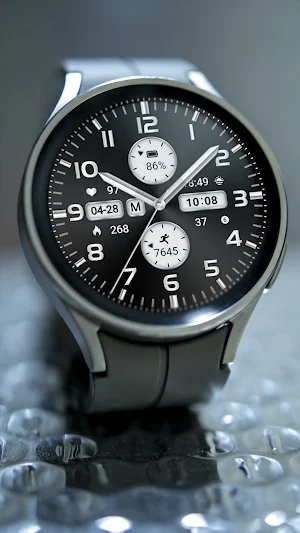 ZKin Watch Silver Big Numbers Screenshot 3