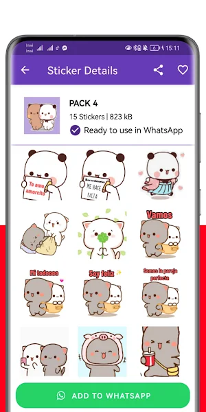 WASticker - BubuDudu Brownie Screenshot 2