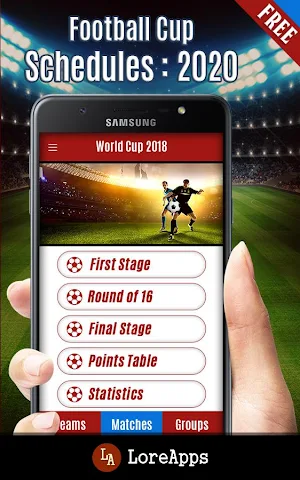 Schedules for Football cup Screenshot 1