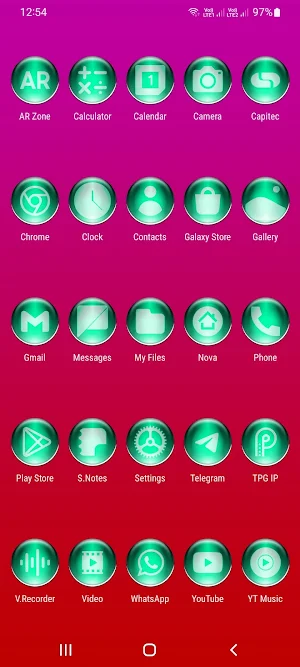 Teal Pixl Glass Icon Pack Screenshot 1