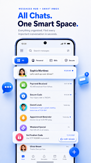 Messages: Text Messenger Home Screenshot 0