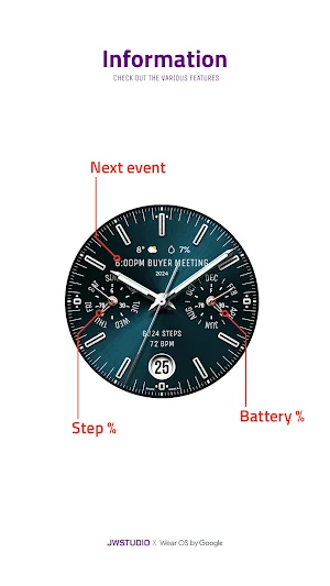 JW172 jwstudio watchface Screenshot 1