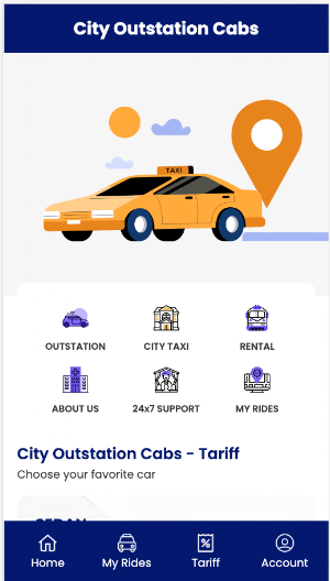 CITY OUTSTATION CABS Screenshot 0