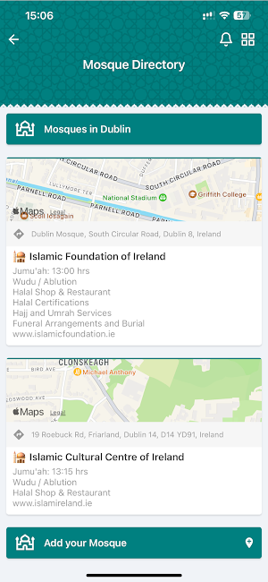 Irish Muslims Dublin Screenshot 3