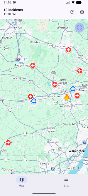 Chester County Incidents Screenshot 0