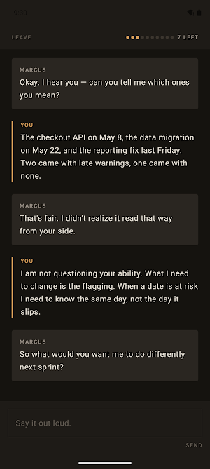 Composura: Rehearse Hard Talks Screenshot 2