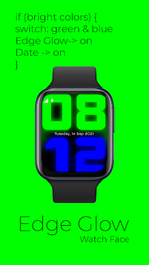 Edge Glow Watch Face Pro Screenshot 1