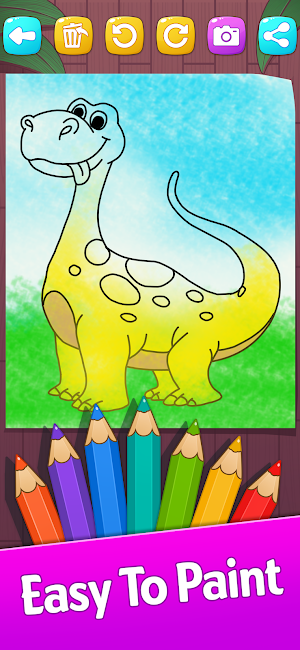 Dino Coloring & Drawing Book Screenshot 1