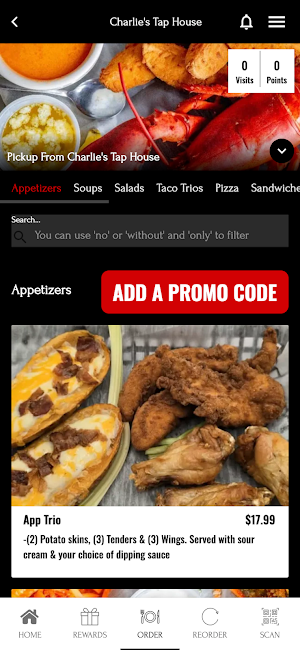 Charlie’s Tap House app Screenshot 1