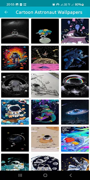 Cartoon Astronaut Wallpapers Screenshot 1
