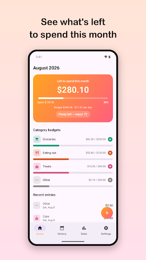 Foodget: Food Budget Tracker Screenshot 0