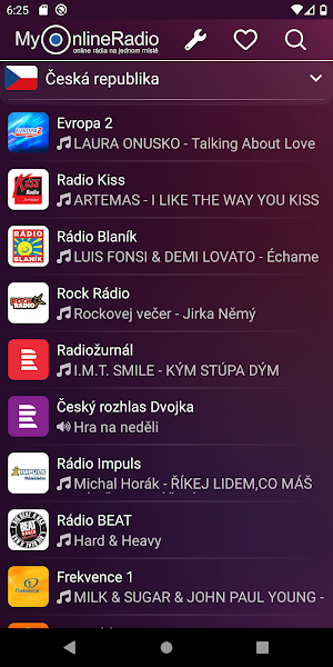 MyOnlineRadio - Česká rádia Screenshot 0