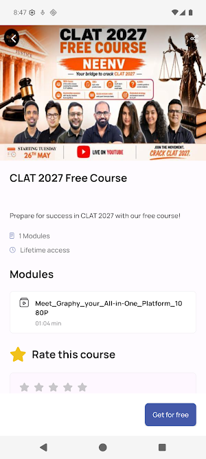 Rodha-CLAT Screenshot 1