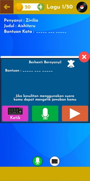 Sambung Lirik Lagu Screenshot 3