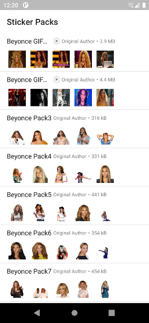 Beyonce Stickers Pack Screenshot 1