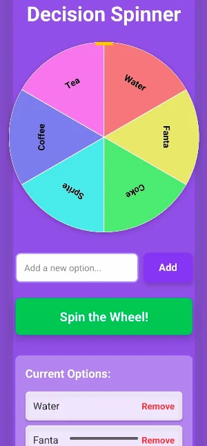 Decision Wheel Screenshot 1